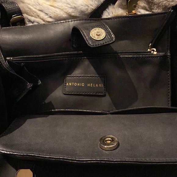 Antonio Melani large shoulder leather bag - Picture 9 of 13